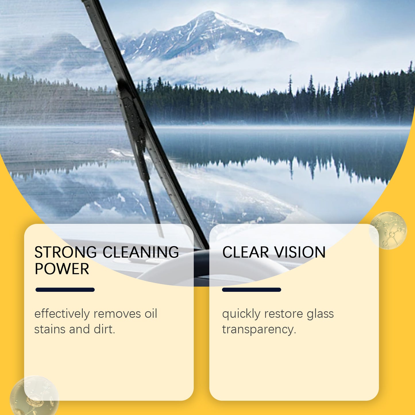 Rayhong Car Glass Cleaning Wipes Glass Rearview Mirror Anti-Fog Refurbished Anti-Oil Cleaning Universal Wipes