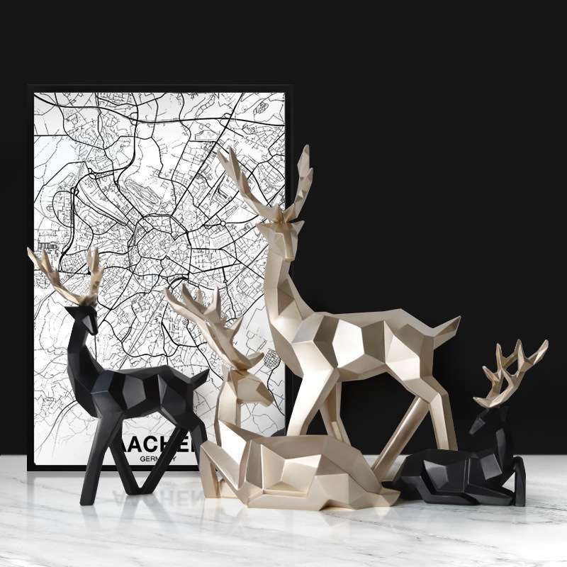 Home Fortune Deer Resin Decoration Home Decoration Living Room Decoration