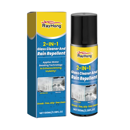 Rayhong Auto Glass Cleaning Anti-Fog 2-In-1 Windshield Cleaning Brightening Oil Film Anti-Fogging Agent