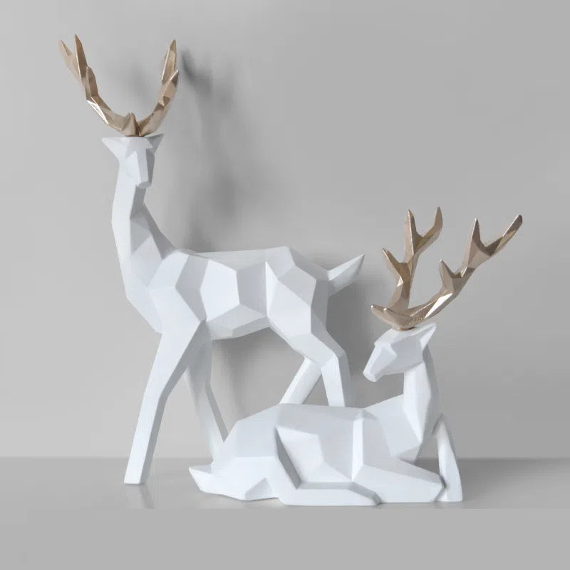 Home Fortune Deer Resin Decoration Home Decoration Living Room Decoration