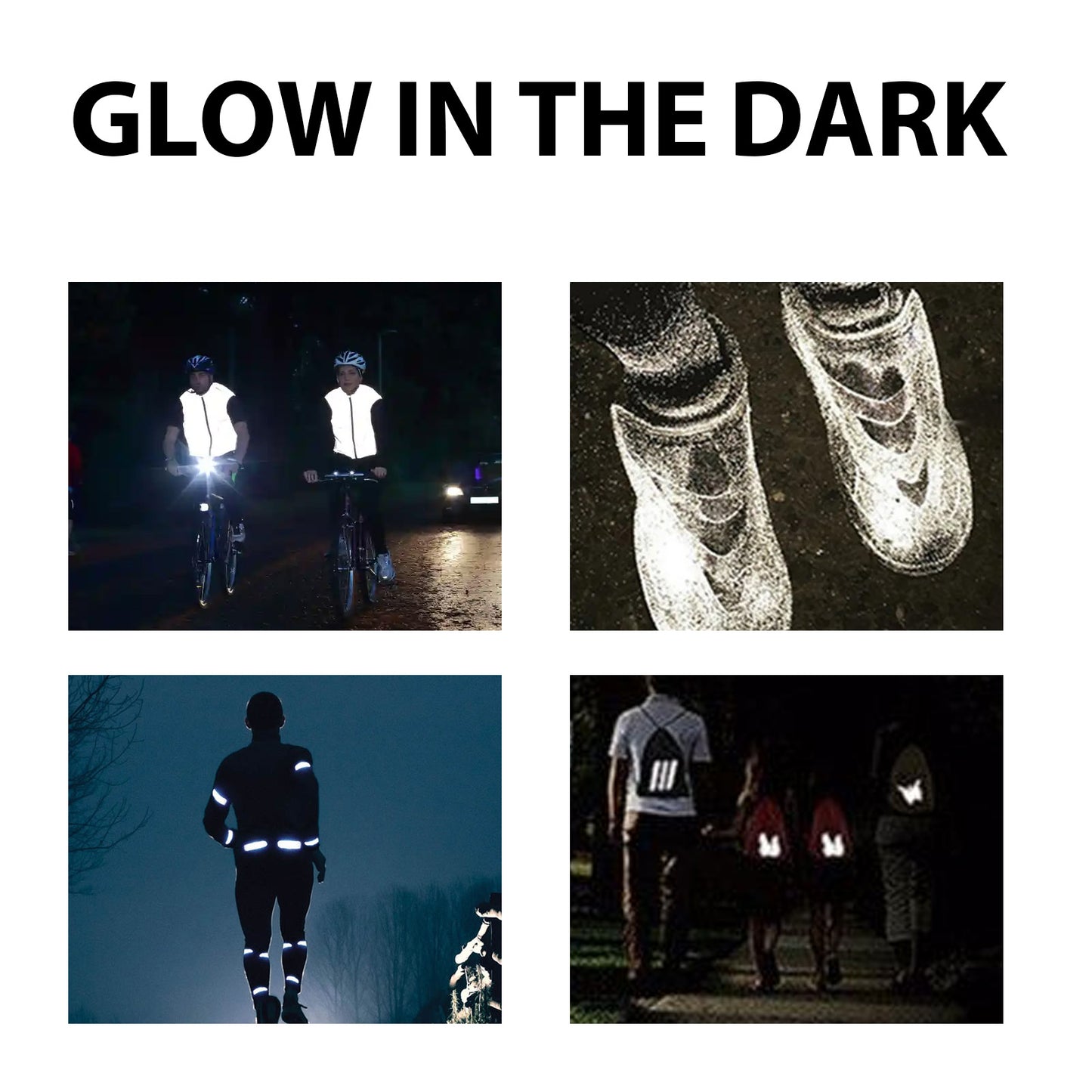 Hozonex Night Reflective Spray, Bicycle Clothing Glow-In-The-Dark Warning Signs Environmental Fluorescent Night Spray