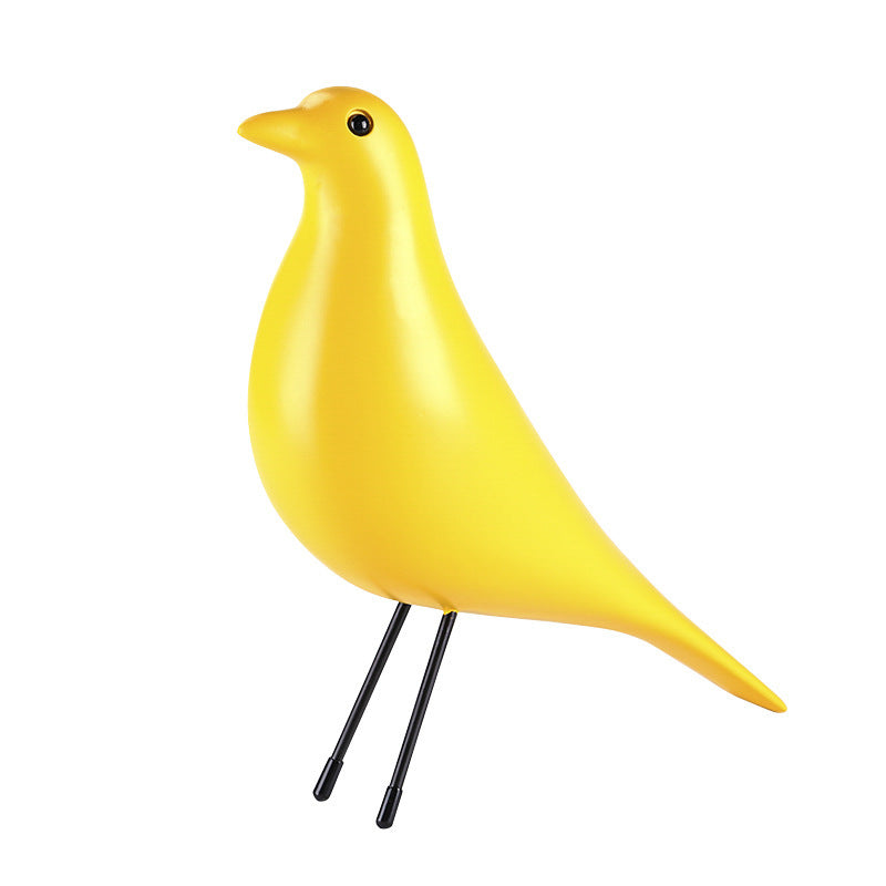 Ornaments Ins Soft Decoration Eames Bird Ornaments Resin Crafts Modern Minimalist Desktop Creative Home Decoration