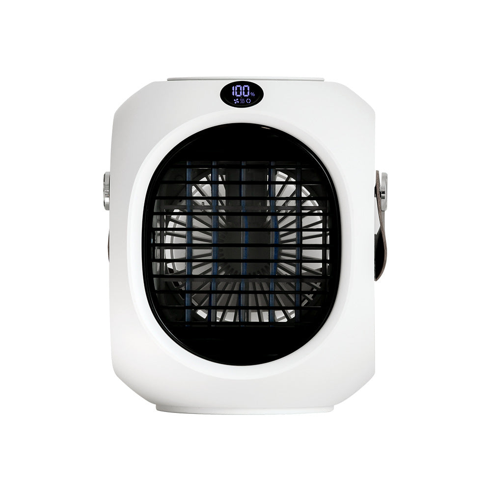 New Water-Cooled Mini Air-Conditioning Fan Portable Portable Refrigeration Shaking Head Fan Desktop Spray Small Air Cooler