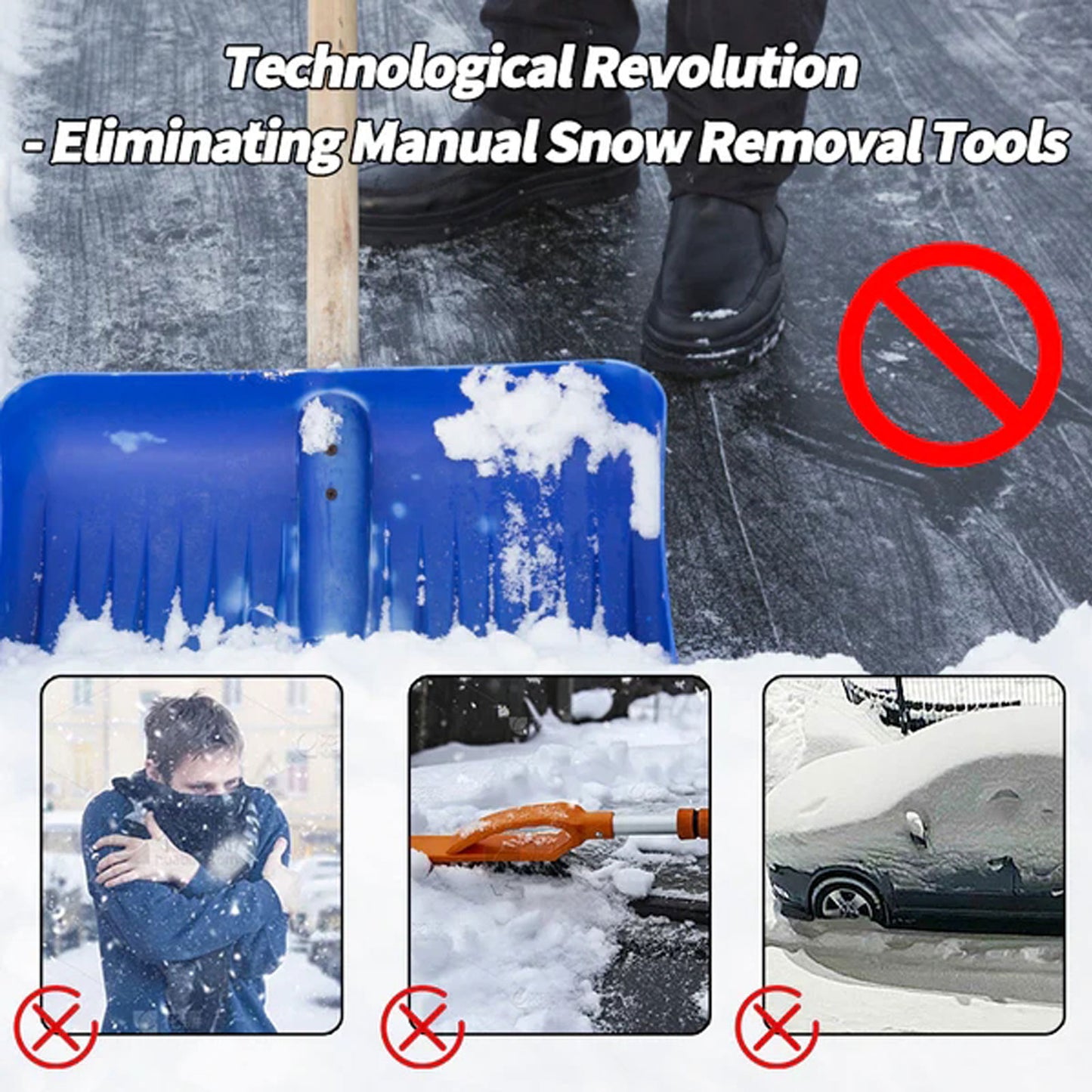 Rayhong Deicer Car Glass Deicer Snow Removal Tool Quick Portable Car Window Deicer