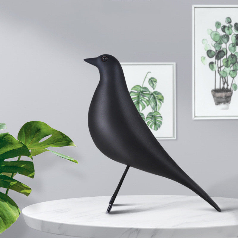 Ornaments Ins Soft Decoration Eames Bird Ornaments Resin Crafts Modern Minimalist Desktop Creative Home Decoration