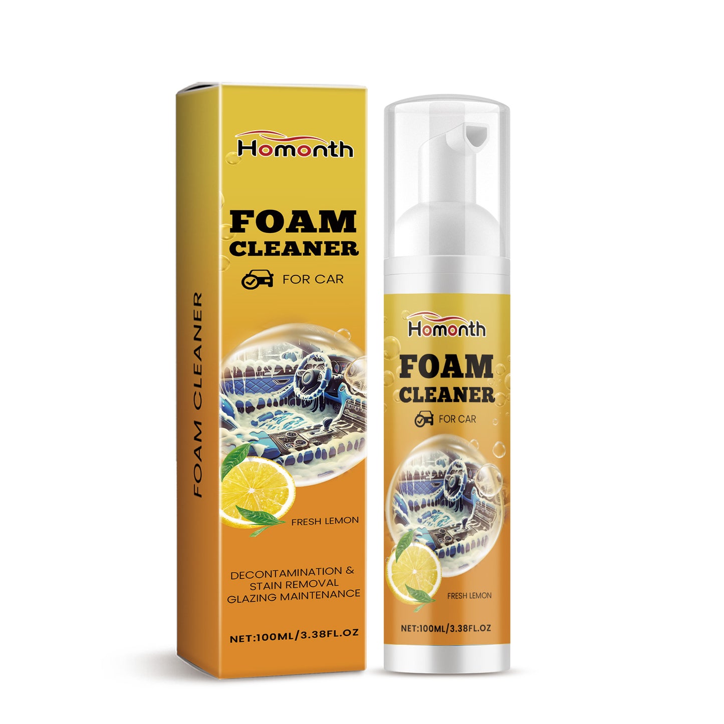 Homonth Multi-Functional Car Foam Cleaner Interior Maintenance Anti-Fouling And Waterproof Car Maintenance Cleaner