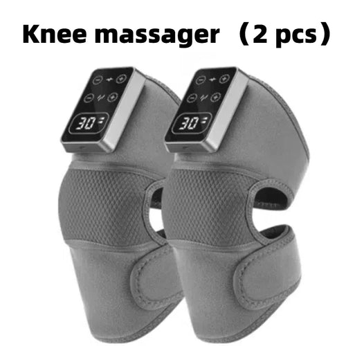 Electric Knee Massager with 3 Levels of Vibration And 5 Levels of Hot Compression Heated Leg Joint Muscle Relaxing Knee Pad